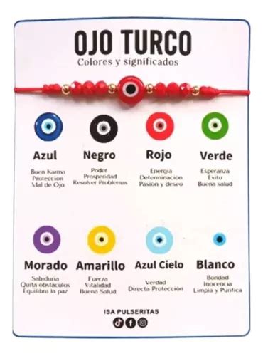 Pulseras Ojo Turco Cristal Hilo Rojo Protección Parejas