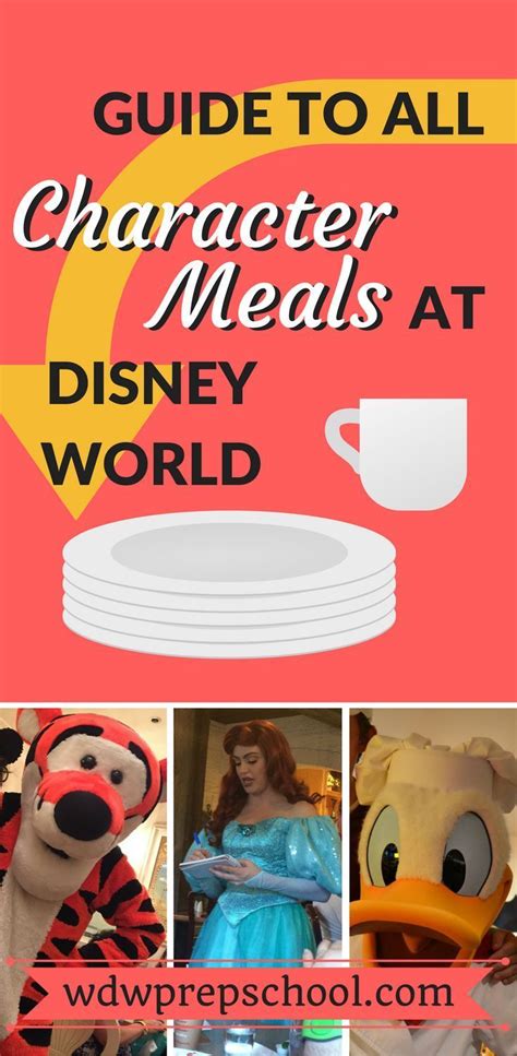 Disney Character Dinners List