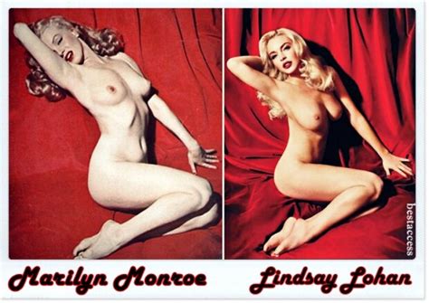 Marilyn Monroe And Lindsay Lohan Playboy Alabencki