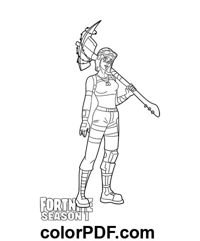 Renegade Raider Skin z Fortnite Season 1 Omalovánky a knihy v PDF