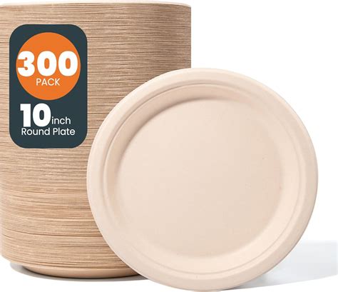 Amazon Hooray Mida Compostable Paper Plates Inch Bulk