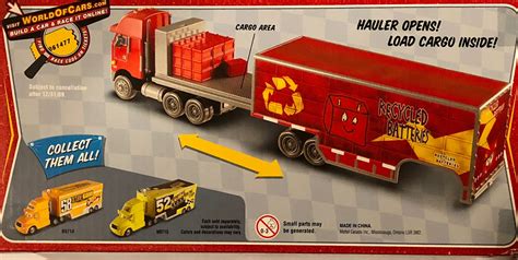 Disney Pixar Cars Haulers Jerry Recycled Batteries Action Figures