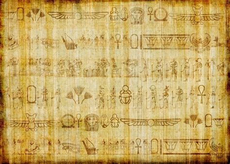 Premium Photo | Traditional egyptian handmade papyrus with ancient hieroglyphics