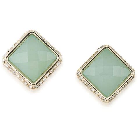 Abs By Allen Schwartz Square Stud Earrings 37 Liked On Polyvore