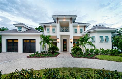 Naples Fl, West Indies Style Home - Modern - Exterior - Miami - by ...