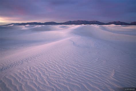 White Sands Dawn White Sands National Monument New Mexico Mountain