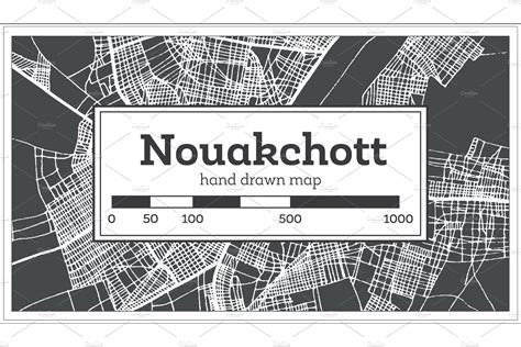 Nouakchott Mauritania City Map | Transportation Illustrations ...