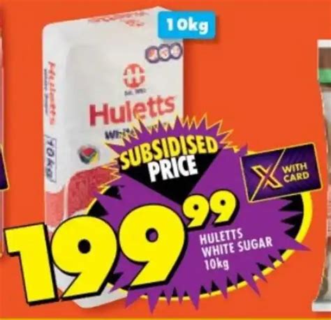 Huletts White Sugar 10kg Offer At Shoprite