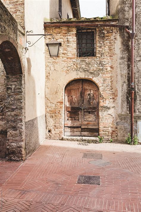 Typical Alley In Old Italian Village Del Colaborador De Stocksy