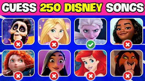 Guess Whos Singing By The Top Best 250 Disney Songs Compilation