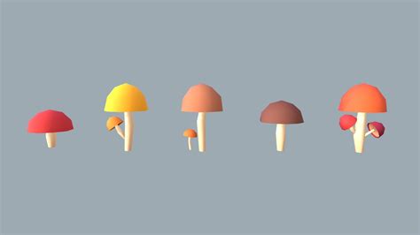 Mushroom Pack Stylized 3d Model By Lupu Marius Lupumarius