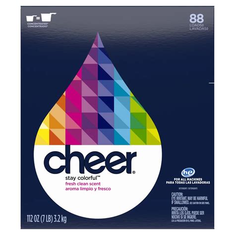 Cheer Fresh Clean HE Powder Laundry Detergent 80 Loads - Shop Detergent ...