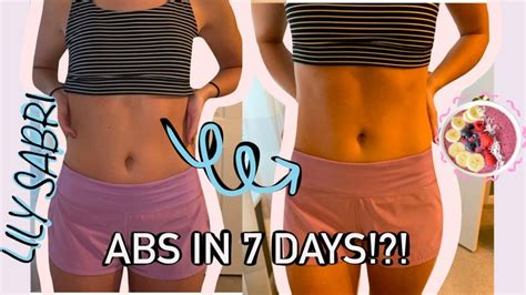 Lily Sabris 7 Day Abs Challenge Before And After Results Are Shocking 7 Day Abs 7 Day Ab