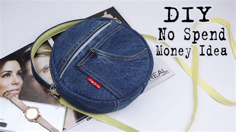 The Best Diy Zipper Jeans Bag With A Pocket Long Strip Old Clothes