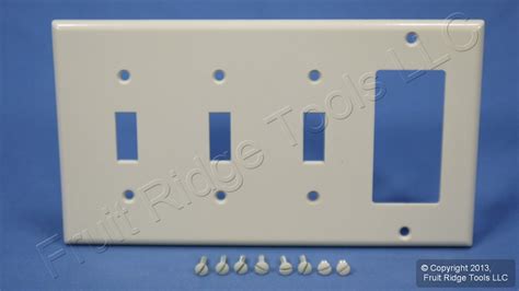 Leviton Light Almond 4 Gang Switch Cover Decora Gfci Gfi Wall Plate P326 T Ebay