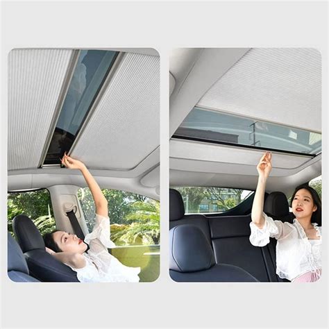 TUAKZJIE Car Sunroof Sunshade Retractable Sunshade Roof For Tesla