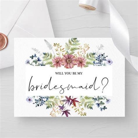 Bridesmaid Proposal Cards Be My Bridesmaid Cards Bridal Party