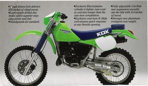 Мотоцикл Kawasaki Kdx 200 1987 Цена Фото Характеристики Обзор