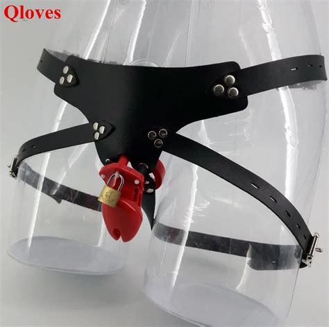 Strap On Red Cb6000s Male Wearing Chastity Device Cockring Dildo Lock Adult Sexo Products For