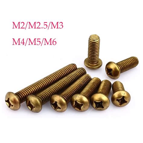 Pcs M M M M M M Coppers Solid Brass Cross Round