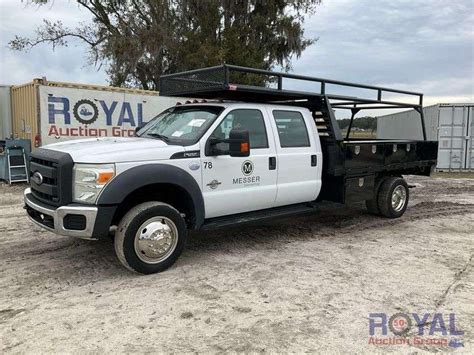 2013 Ford F550 Crew Cab Flatbed Truck Royal Auction Group