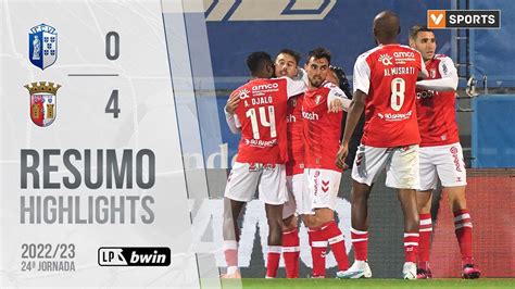 Highlights Resumo Fc Vizela Sc Braga Liga Youtube