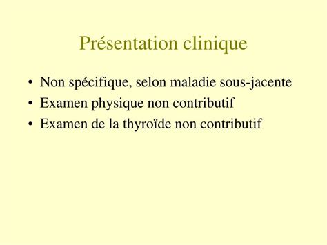 PPT Syndrome de basse T3 en réanimation PowerPoint Presentation free