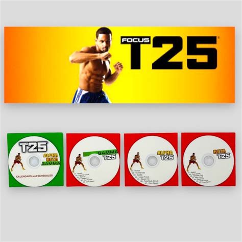 T25 Media T25 Alpha Beta And Gamma Fitness Dvds Calendar And