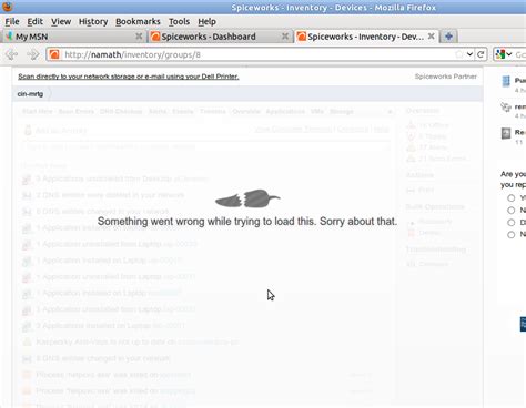 Something Went Wrong With Spiceworks Today Spiceworks Support