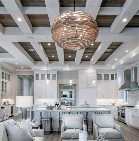 Top Best Coffered Ceiling Ideas Sunken Panel Designs Modern