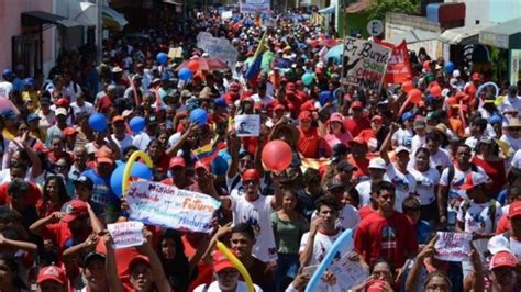 Venezolanos Inundan Calles Para Protestar Por Sanciones De EEUU HISPANTV