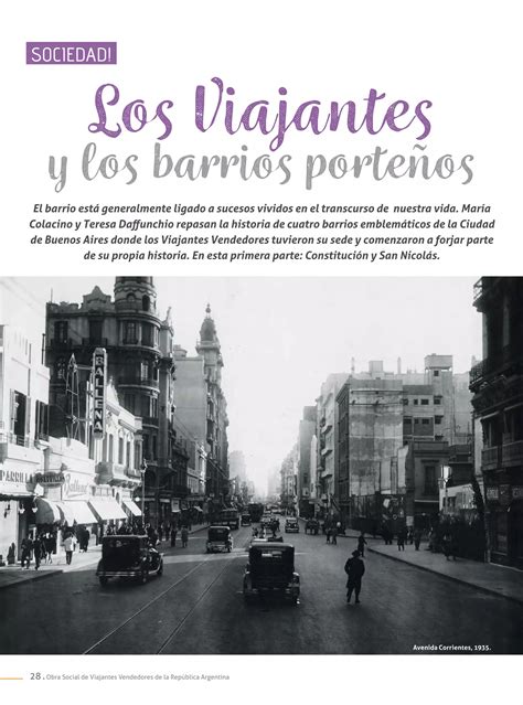 Sociedad Los Viajantes Y Los Barrios Porteños Pdf