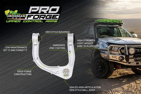 Pro Forge Upper Control Arms Suited For 2019 2020 Ford Ranger Dx Offroad