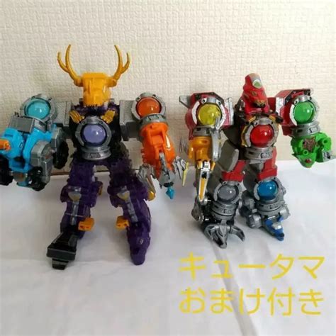 Power Rangers Uchu Sentai Kyuranger Dx Kyurenoh Ryuteioh Megazord Set