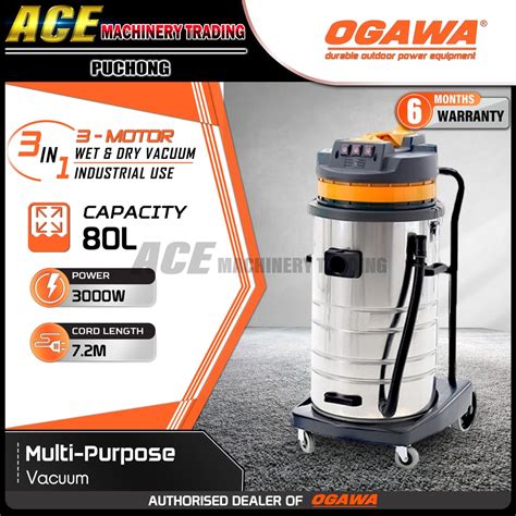 [ 100 Original ] Ogawa 80l Industrial Vacuum Cleaner Bf585 3 Wet