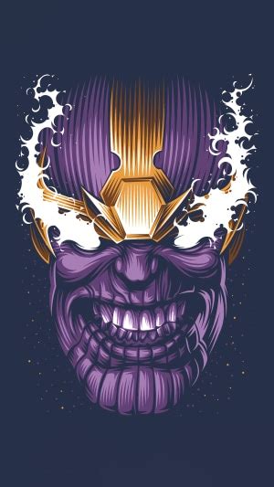 Thanos Supervillain Superheroes Minimalism Minimalist Artist