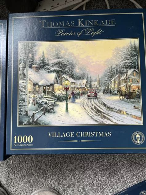 THOMAS KINKADE Village Christmas 1000 Piece Jigsaw Gibsons Painter Of