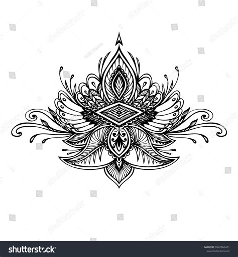 Abstract Zen Tangle Zen Doodle Symbol Stock Vector Royalty Free