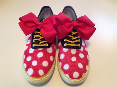 Minnie Mouse Shoes I Made For Disneyland Minnie Mouse Shoes Disney