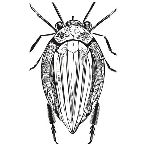 Croquis De Bogue Dessin à La Main Des Bogues Dillustration Vectorielle