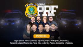 Combo PRF Polícia Rodoviária Federal Espanhol Curso Pré Edital