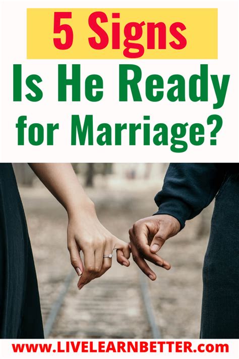 5 Most Important Signs That He Is Ready For Marriage Ready For Marriage Marriage Marriage Signs