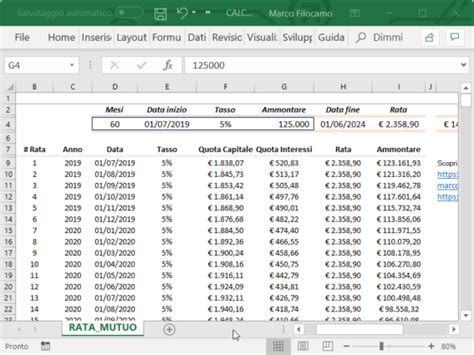 Scopri Come Calcolare La Rata Del Mutuo Con Excel