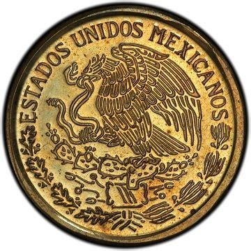 Pesos Pattern Cabeza De Coyolxauhqui Brass Mexico Numista