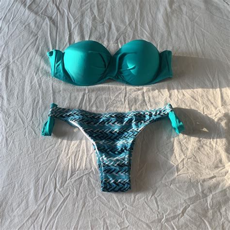 Blue Bikini Set Never Worn Brand New Fits Depop