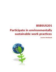 BSBSUS201 Assignment Docx BSBSUS201 Participate In Environmentally