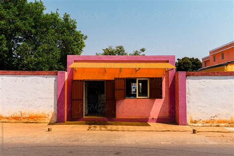 "Front View Of Colorful Grocery Store" by Stocksy Contributor "Manu ...