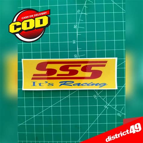 Jual Stiker Print And Cut Laminasi Tahan Air Stiker Sss Racing