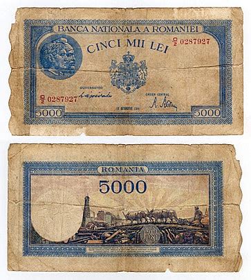 Fondo Billete Antiguo Rumano De Alta Resoluci N De Billete De