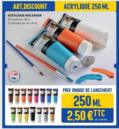 Promo Acrylique Molenaer chez Le Géant des Beaux Arts iCatalogue fr